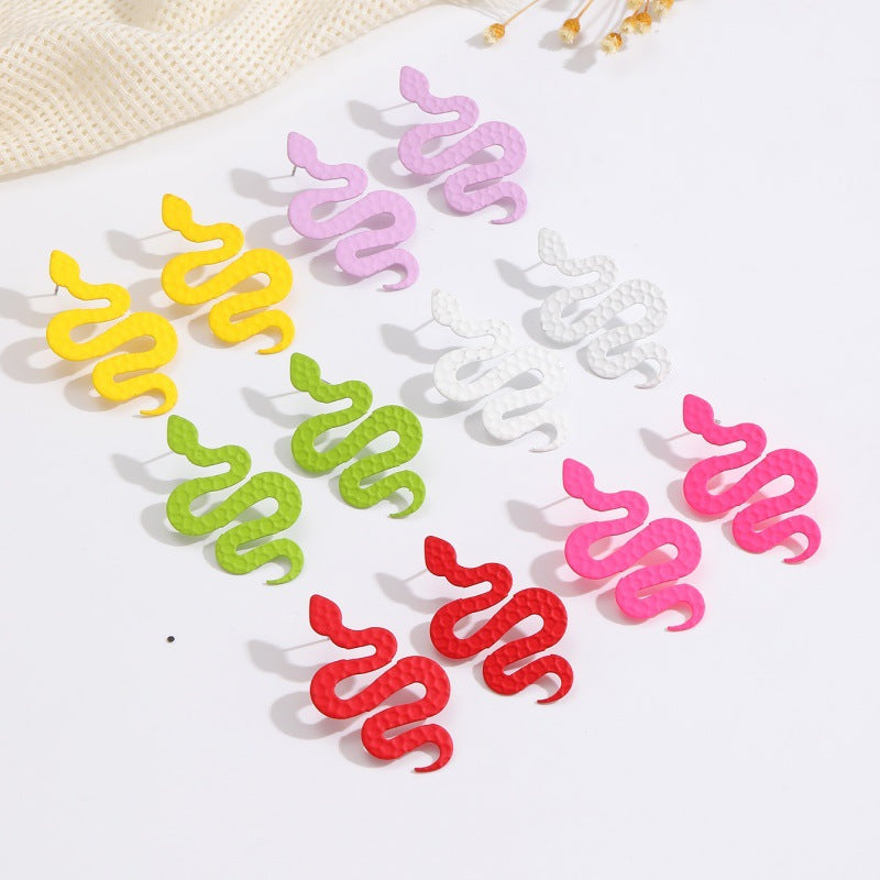 Ladies earrings in creative snake design Nin Boutique