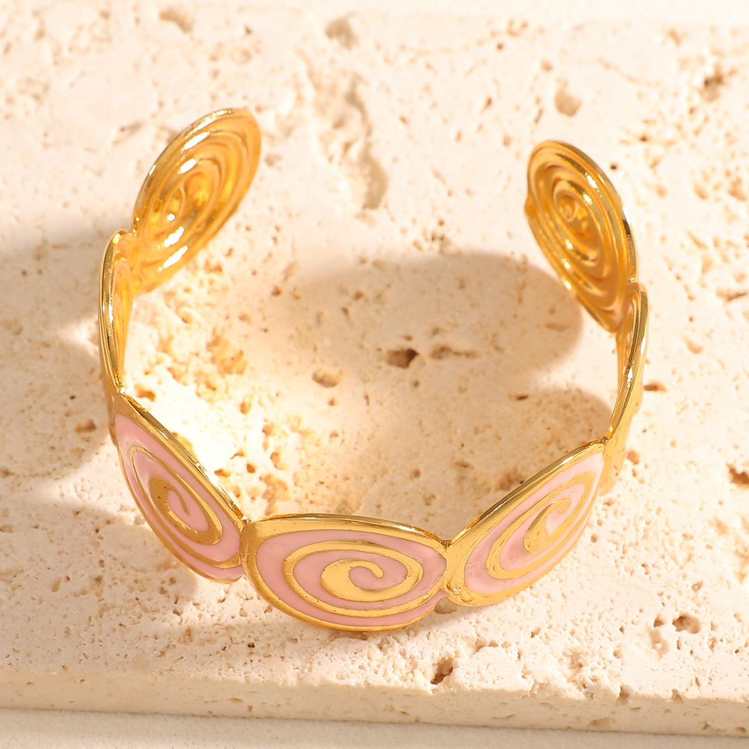Women's cuff bracelet with elegant spiral design Nin Boutique