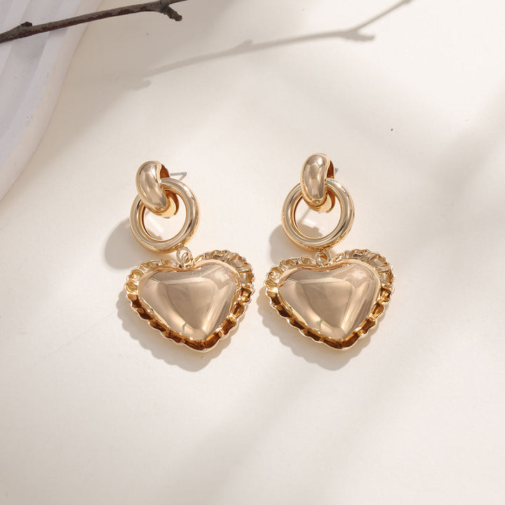 Ladies earrings with elegant hearts Nin Boutique