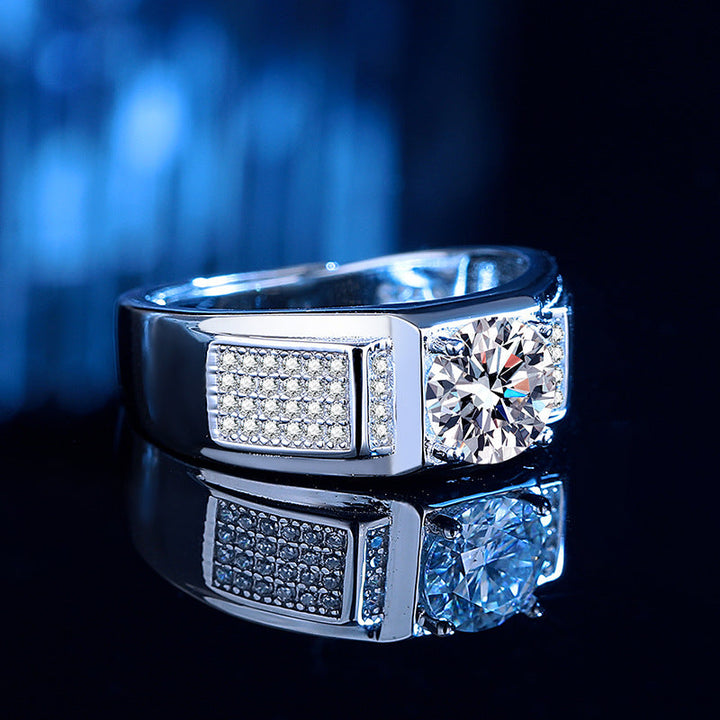 Women’s ring with sparkling zirconia accent and modern design Nin Boutique