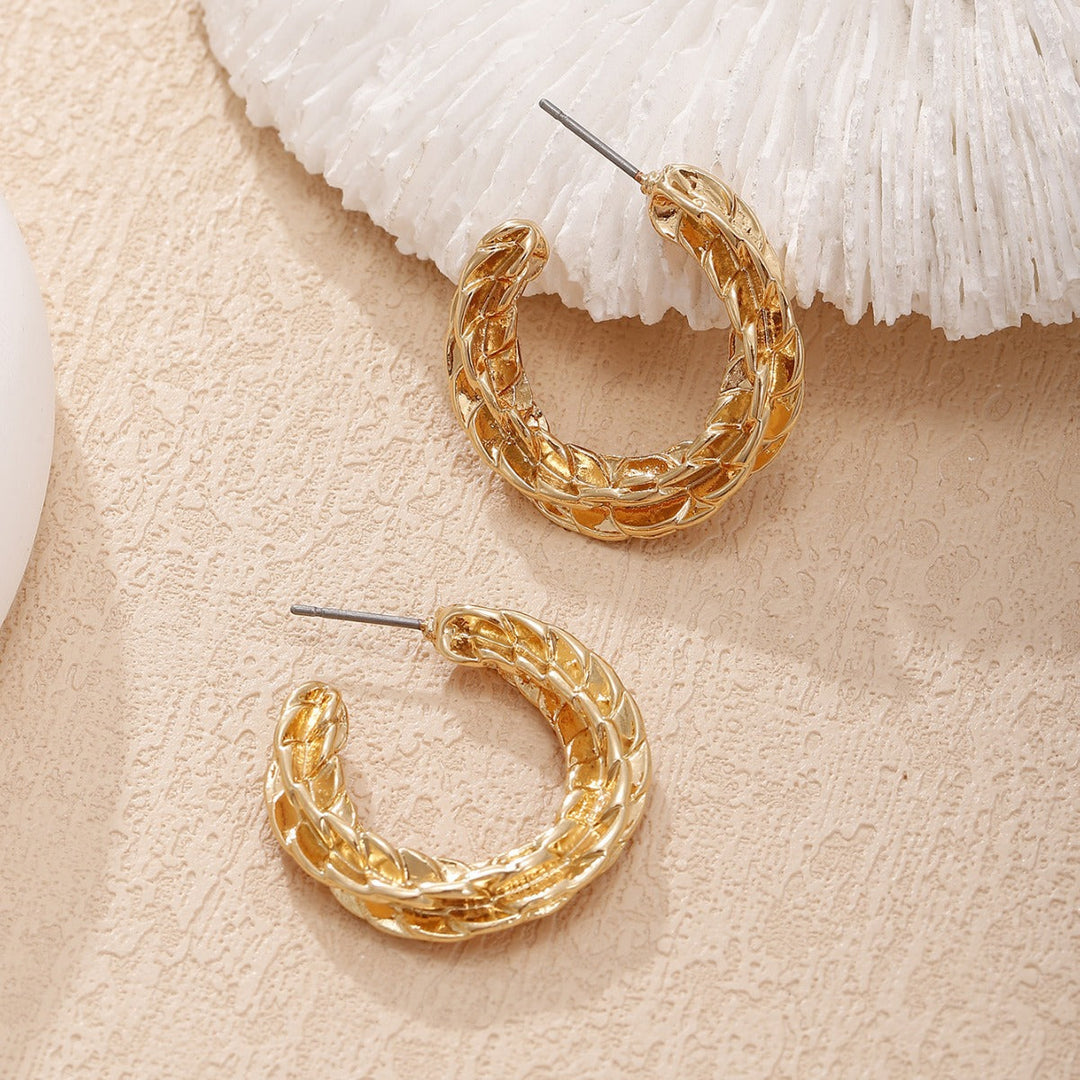 Women's earrings with braided design Nin Boutique