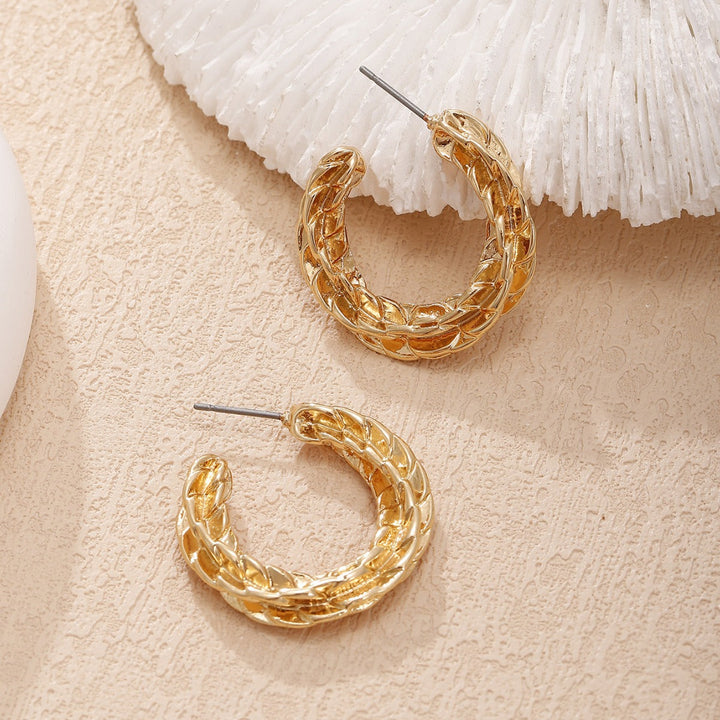 Women's earrings with braided design Nin Boutique