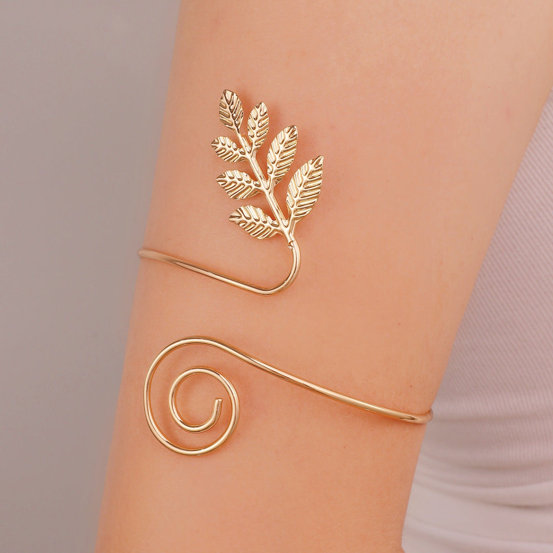 Women Open Cuff with Floral Accents Nin Boutique