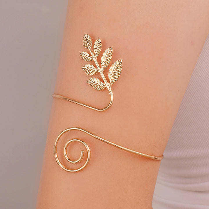 Women Open Cuff with Floral Accents Nin Boutique
