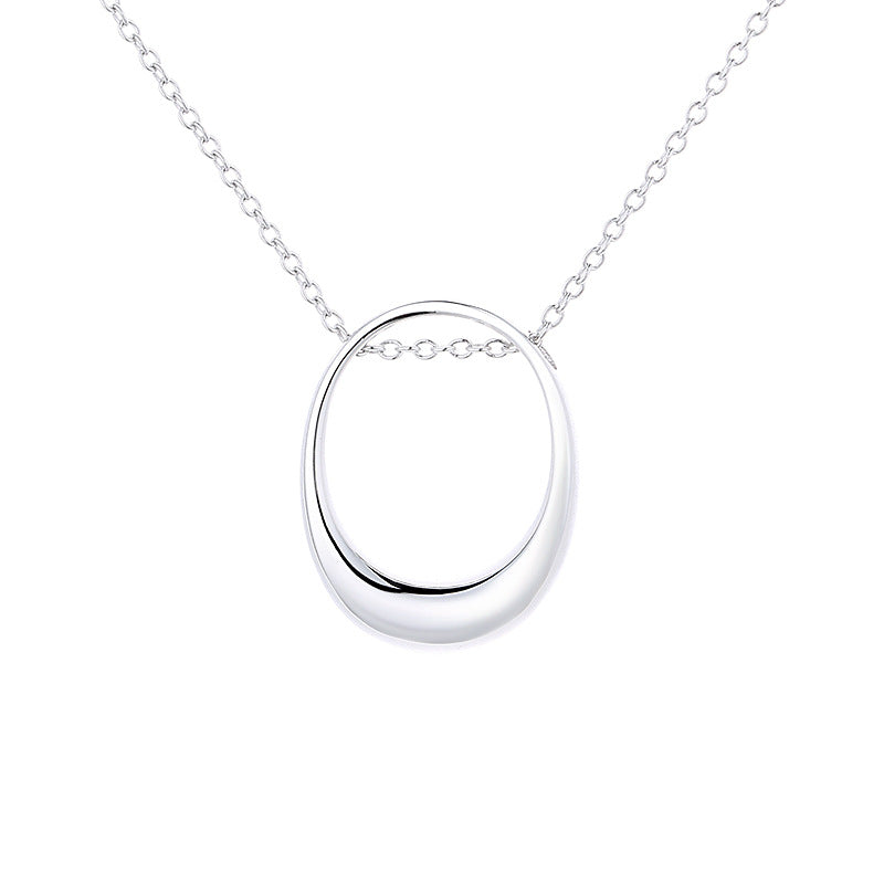 Women's necklace with modern, oval pendant Nin Boutique