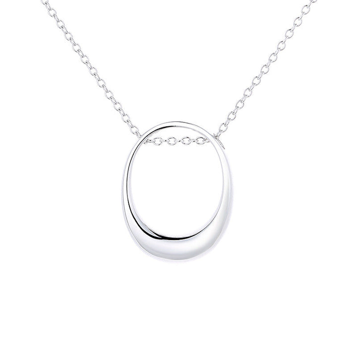 Women's necklace with modern, oval pendant Nin Boutique