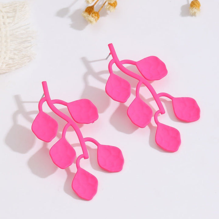 Women's earrings in stylish plant motif Nin Boutique