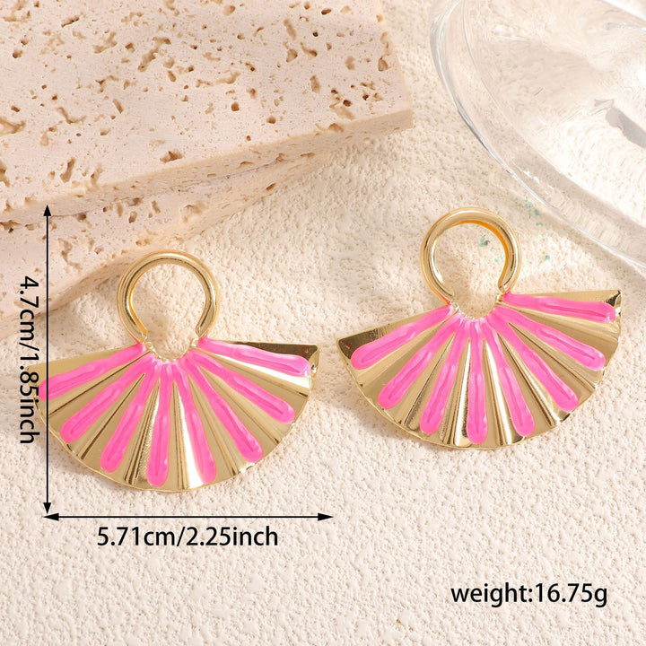 Ladies earrings in elegant fan design Nin Boutique