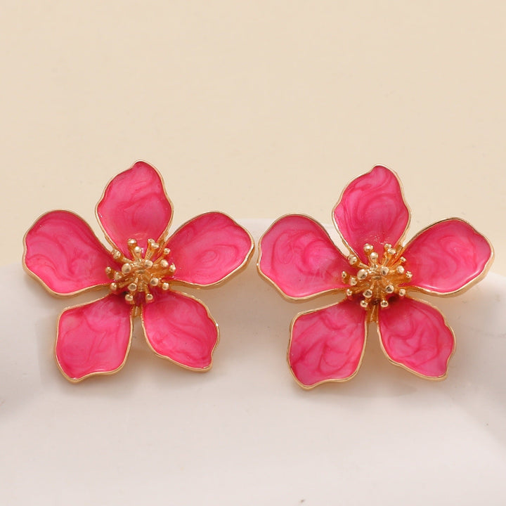 Ladies Earrings in Artistic Flower Style Nin Boutique