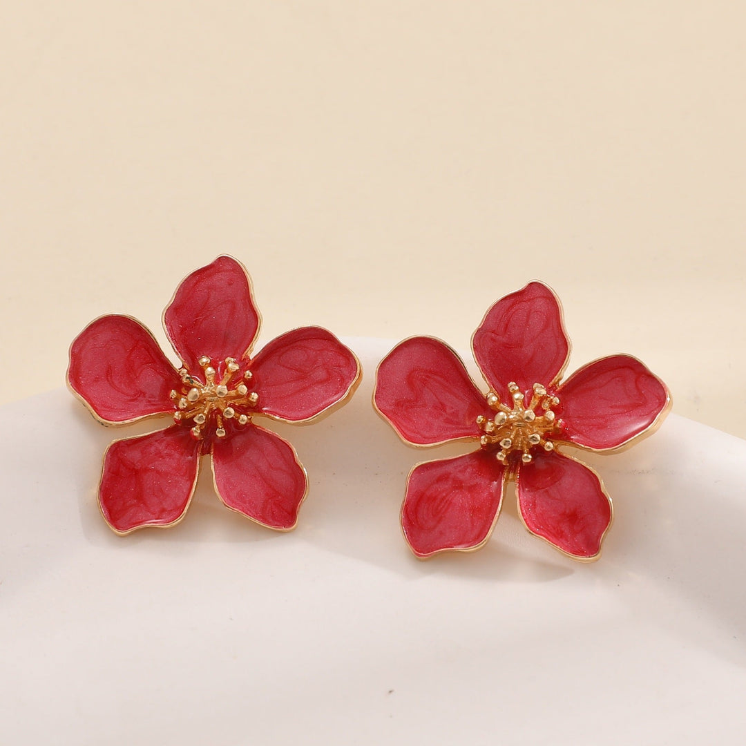 Ladies Earrings in Artistic Flower Style Nin Boutique