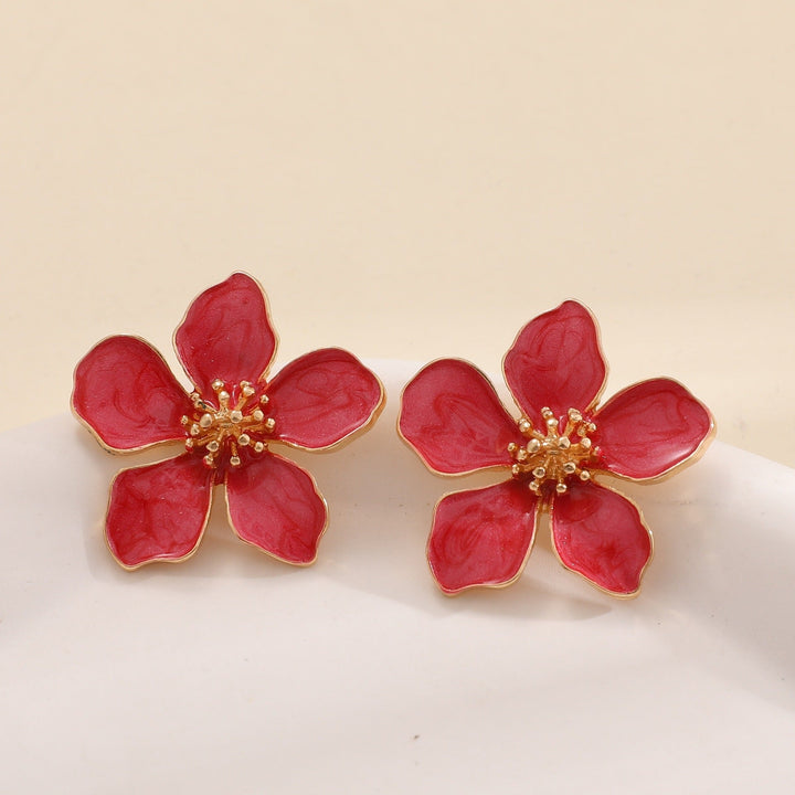 Ladies Earrings in Artistic Flower Style Nin Boutique
