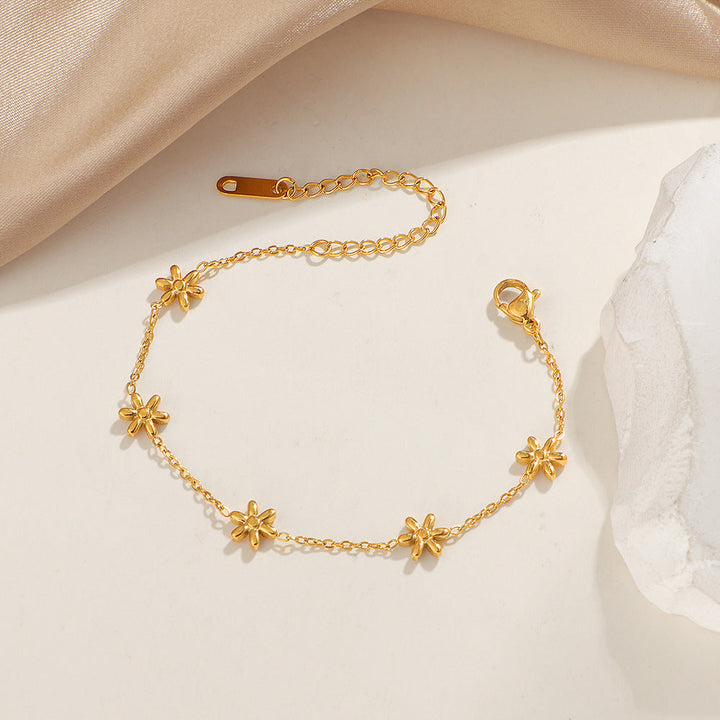 Ladies Flower Chain Anklet Nin Boutique