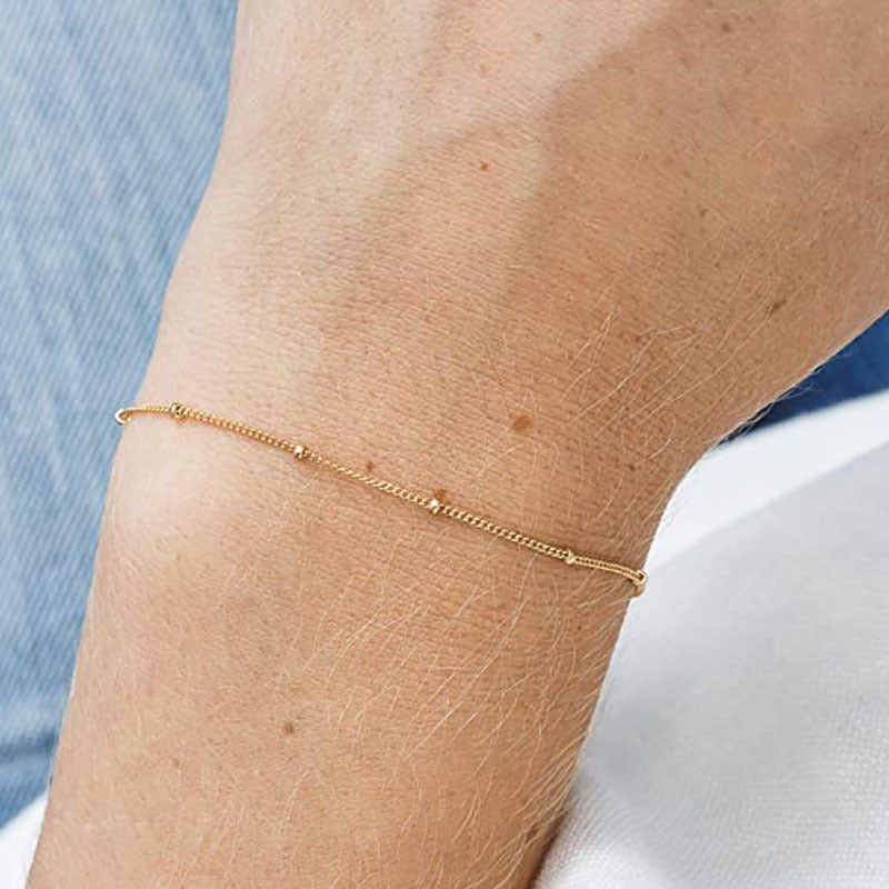 Women's fashionable anklet with elegant links and glitter accents Nin Boutique