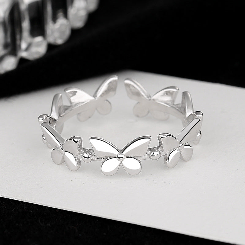 Women's ring with intricate butterfly design made of high-quality stainless steel Nin Boutique