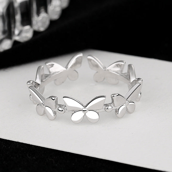 Women's ring with intricate butterfly design made of high-quality stainless steel Nin Boutique