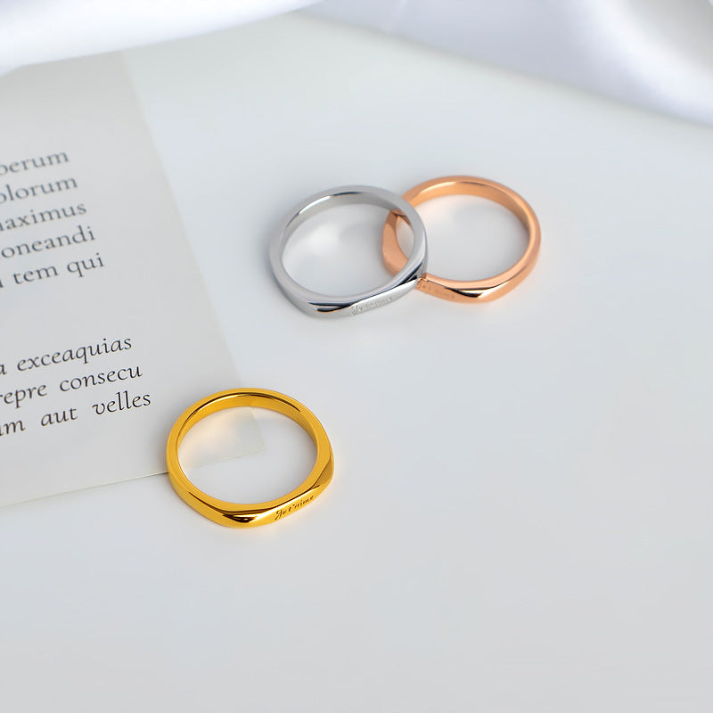Ladies Ring with personalized engraving Nin Boutique