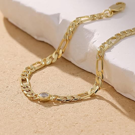 Ladies ankle bracelet with elegant zirconia accents Nin Boutique