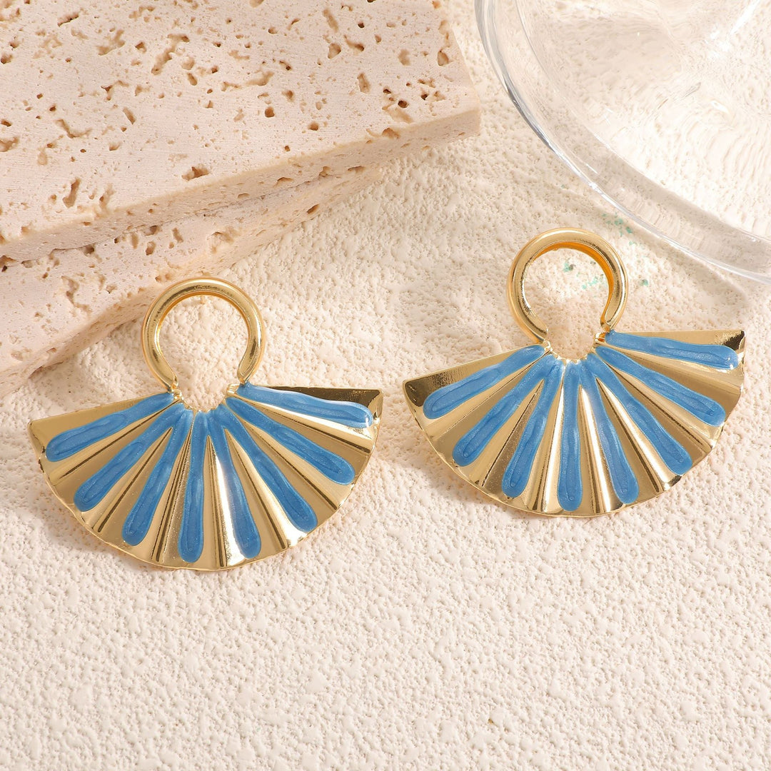 Ladies earrings in elegant fan design Nin Boutique