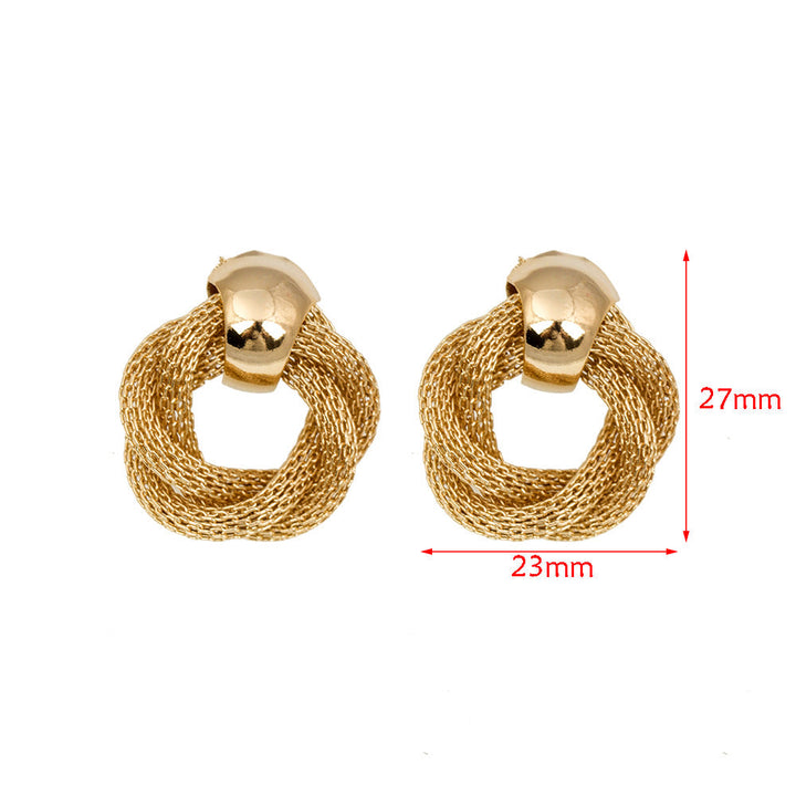 Women's earrings made of high-quality stainless steel with playful chain design Nin Boutique