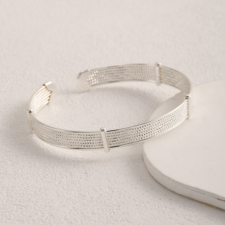 Women's Open Bangle with Elegant Structural Design Nin Boutique
