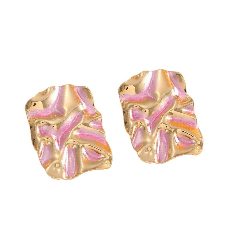 Women's earrings with modern, textured design Nin Boutique