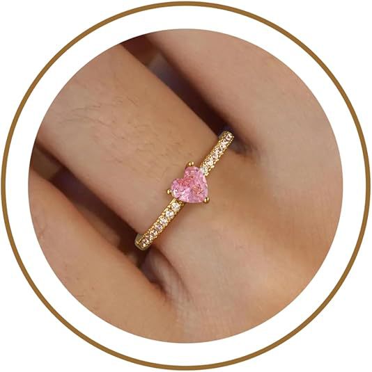 Women's ring with heart cut and sparkling zirconia elements Nin Boutique
