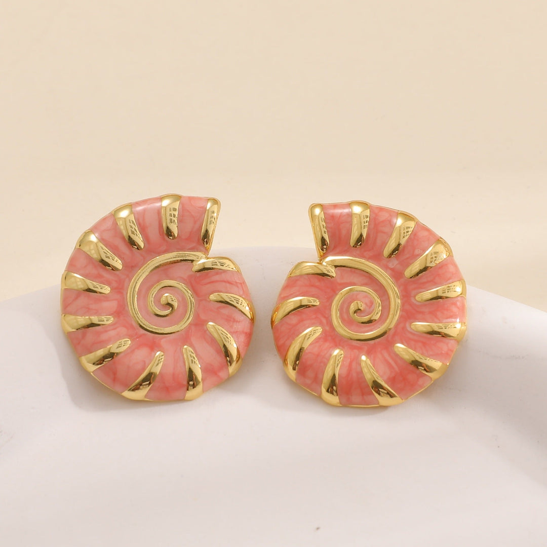 Women's earrings in elegant Nautilus design Nin Boutique