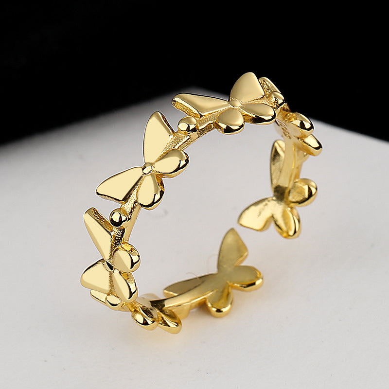Women's ring with filigree butterfly design Nin Boutique