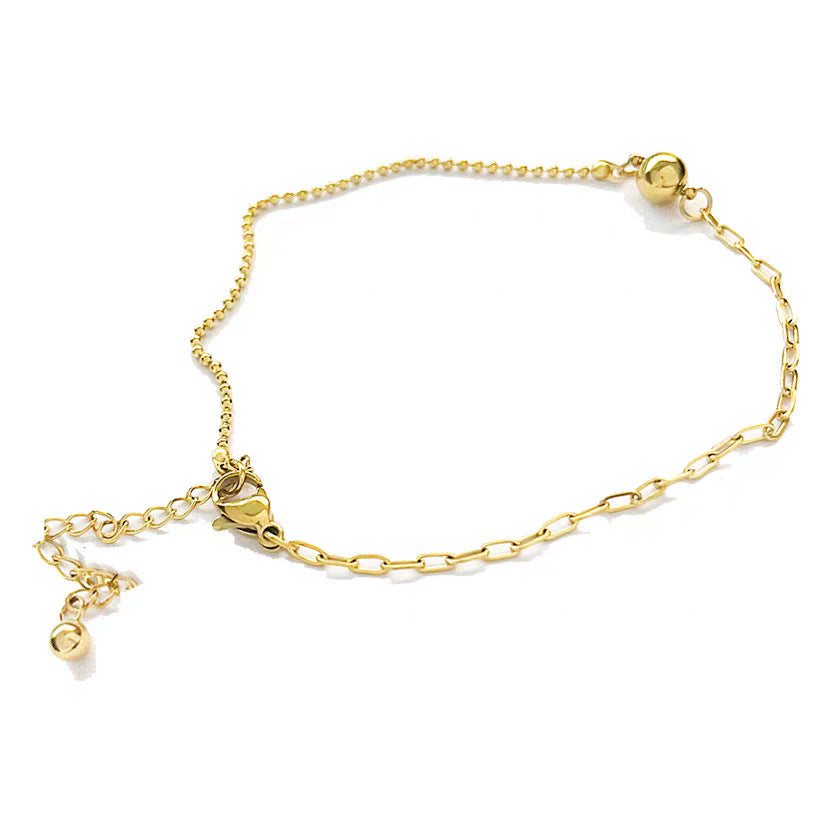 Women's Gold-Plated Adjustable Anklet Nin Boutique
