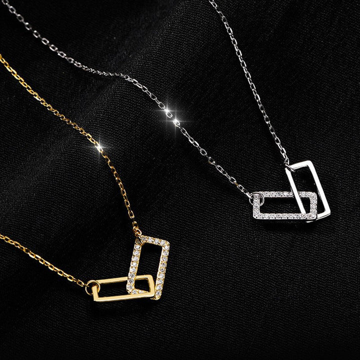 Women's necklace with modern, geometric pendants Nin Boutique