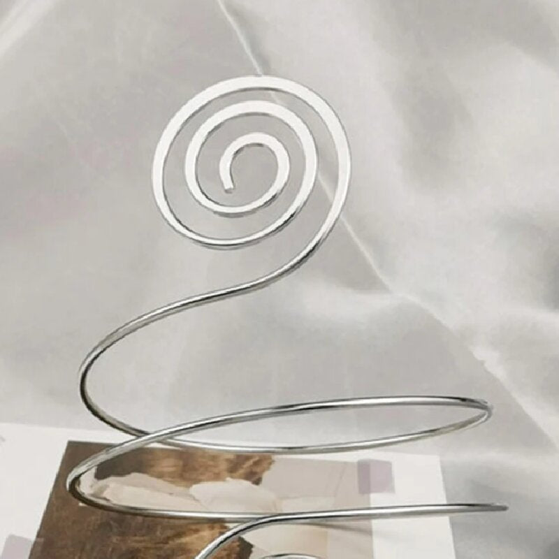 Women's Open Bangle in Artistic Spiral Pattern Nin Boutique