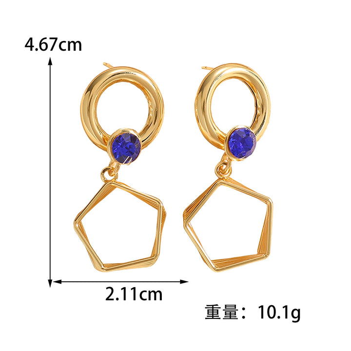 Women's earrings in modern hexagon design Nin Boutique