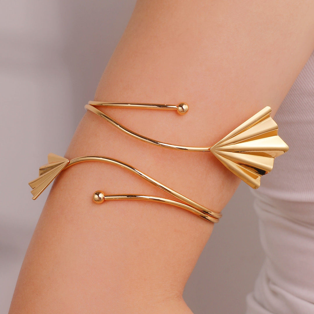Women Open Cuff with Floral Accents Nin Boutique