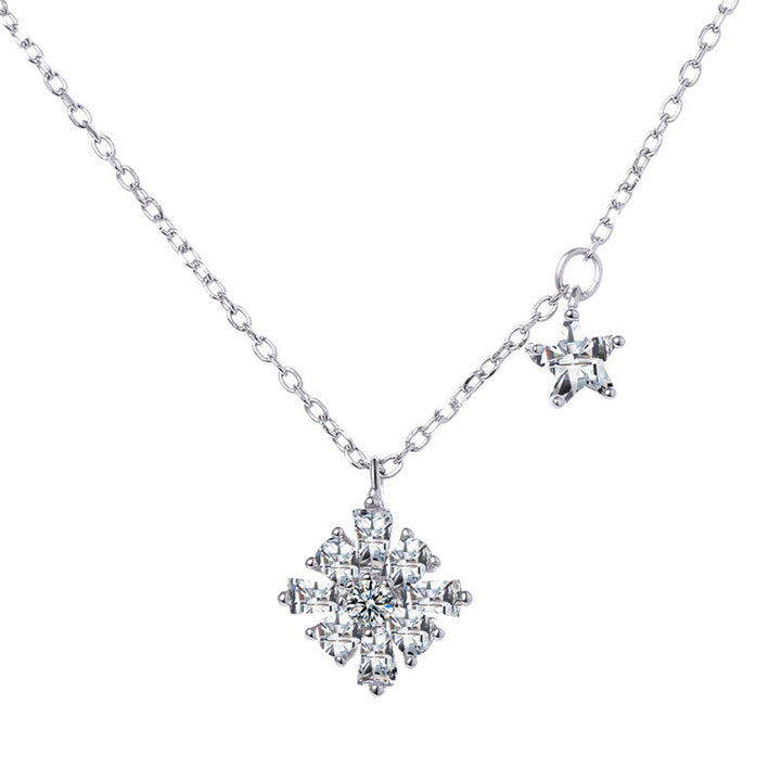 Women's necklace with sparkling snowflake pendant Nin Boutique