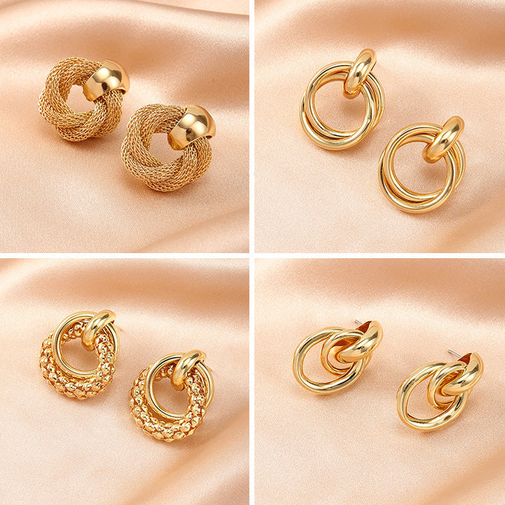 Women's earrings with artistic knot design Nin Boutique