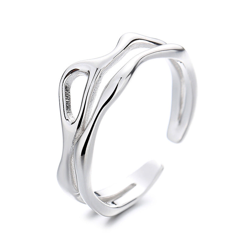 Women's open ring with elegant curved design Nin Boutique
