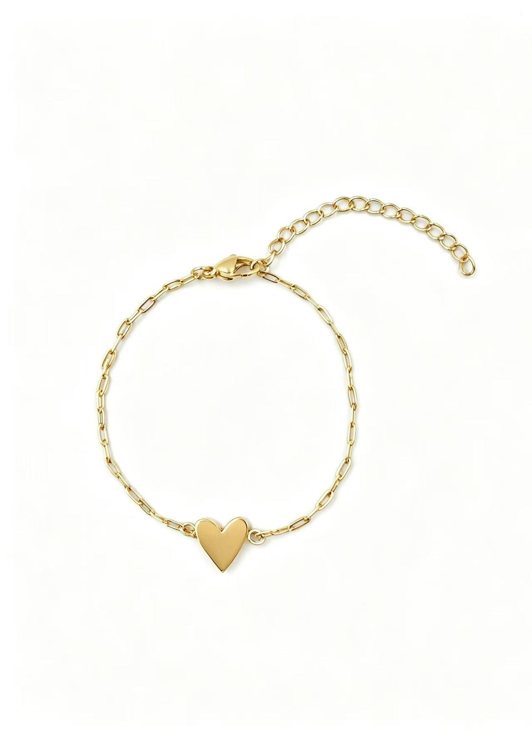 Women's anklet with romantic heart pendant made of high-quality stainless steel Nin Boutique