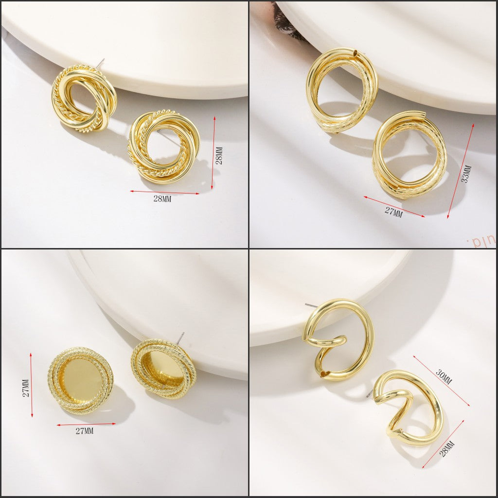 Women’s earrings with intricate braided design Nin Boutique