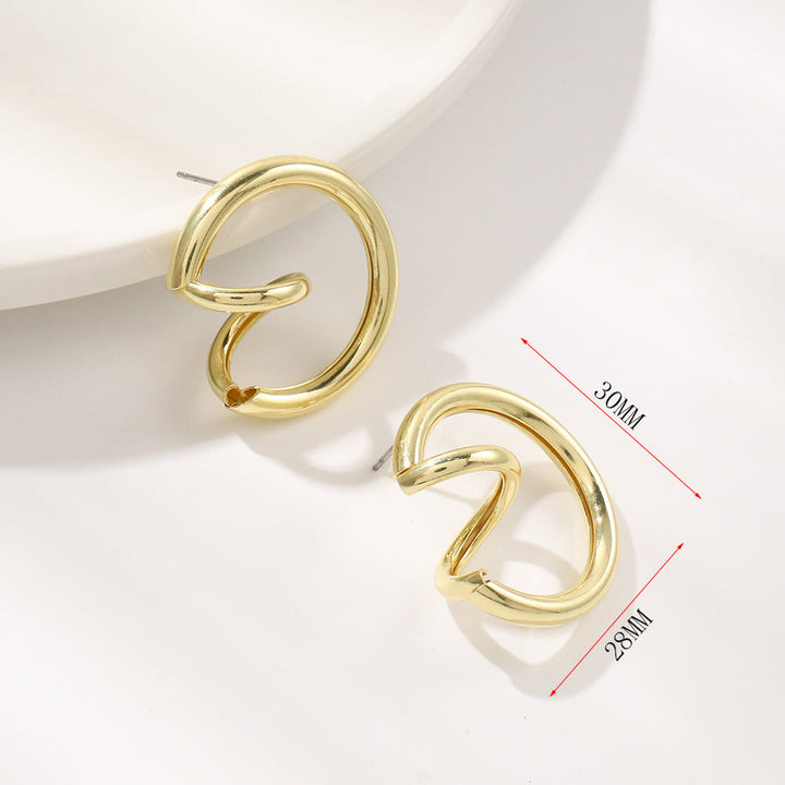 Women’s earrings with intricate braided design Nin Boutique