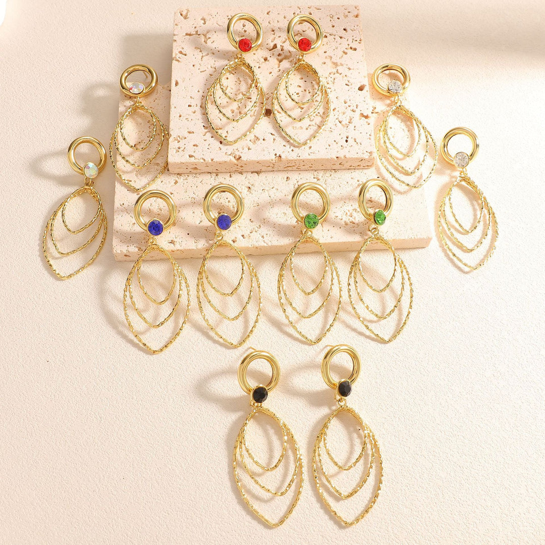 Women’s earrings with luxurious, layered design Nin Boutique