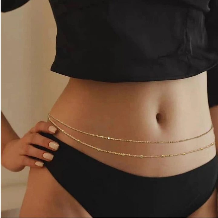 Ladies elegant ankle bracelet made of fine link and zirconia elements Nin Boutique