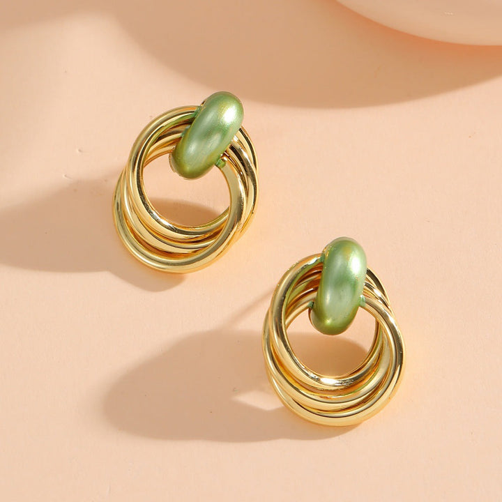 Women's earrings with elegant, layered design Nin Boutique