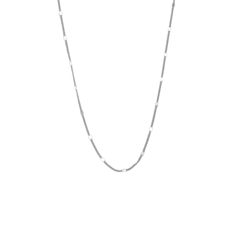Ladies necklace with elegant link design and sparkling accents Nin Boutique