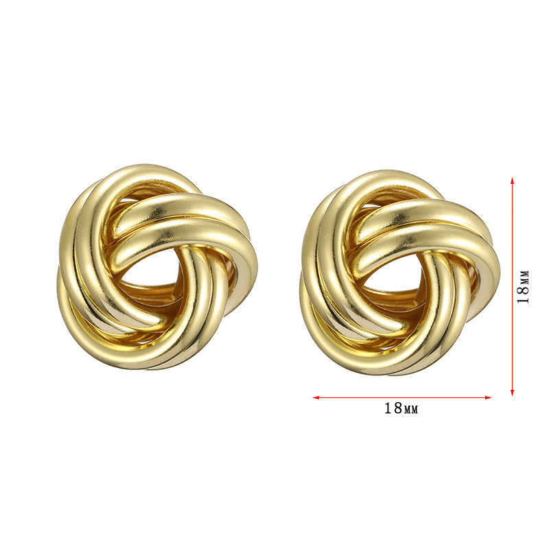 Women's earrings in elegant spiral design Nin Boutique
