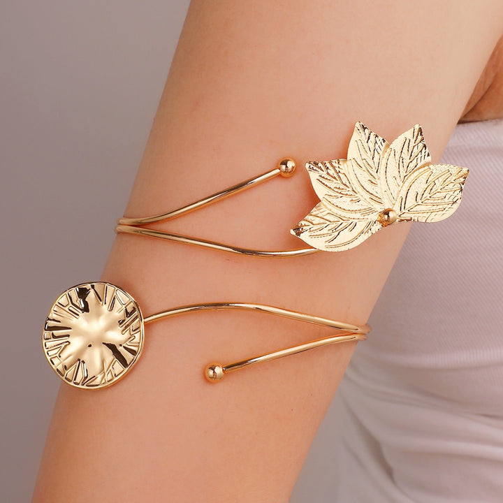 Women Open Cuff with Floral Accents Nin Boutique