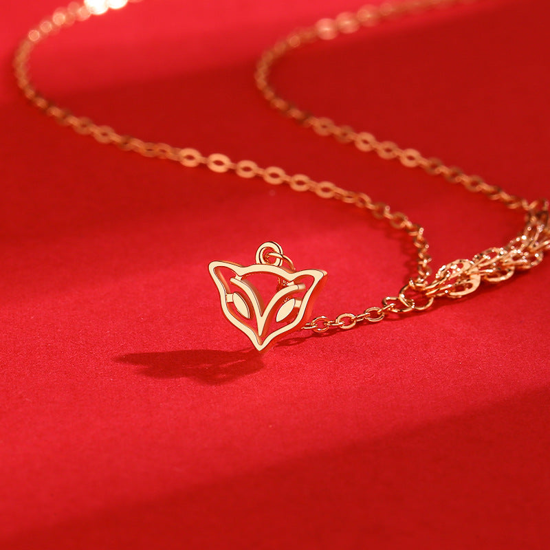 Women’s necklace with unique fox pendant Nin Boutique