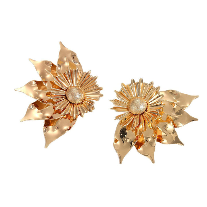 Women's earrings in artistic sunflower design Nin Boutique