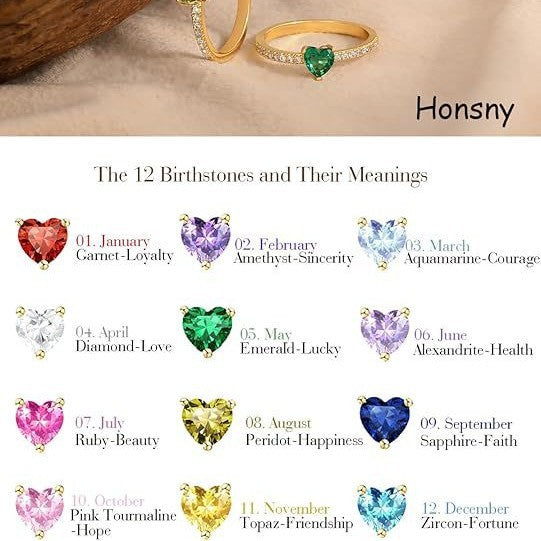 Women's ring with heart cut and sparkling zirconia elements Nin Boutique