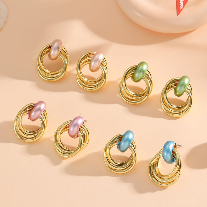 Women's earrings with elegant, layered design Nin Boutique