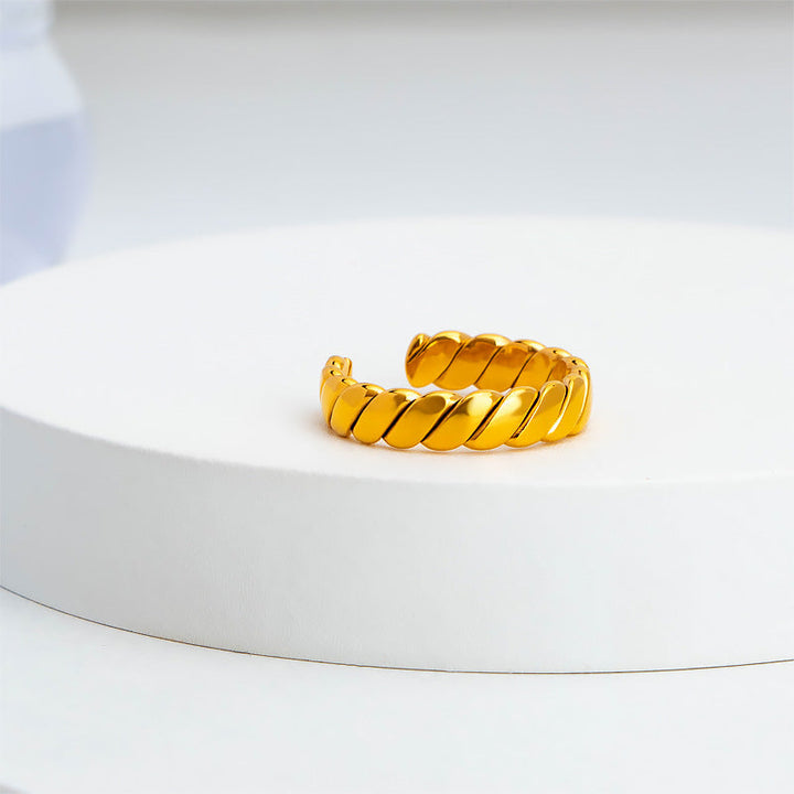 Women's open braided ring Nin Boutique